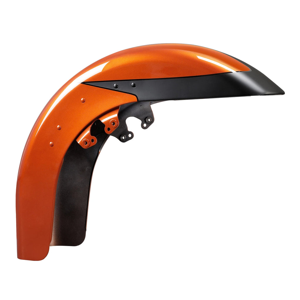 Front Fender for Harley Street Road Glide (2014–2025) Scorched Orange/Black Denim