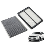 Set of 2 Carbon Cabin & Engine Air Filters for KIA Sorento (2016–2020)
