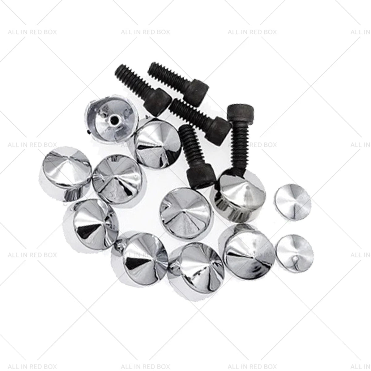 Chrome Bolt Topper Cover Caps for Harley Twin Cam Softail (2007–2013)