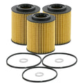 Set of 3 Engine Oil Filters for Hyundai Genesis, Kia (StdAsp)