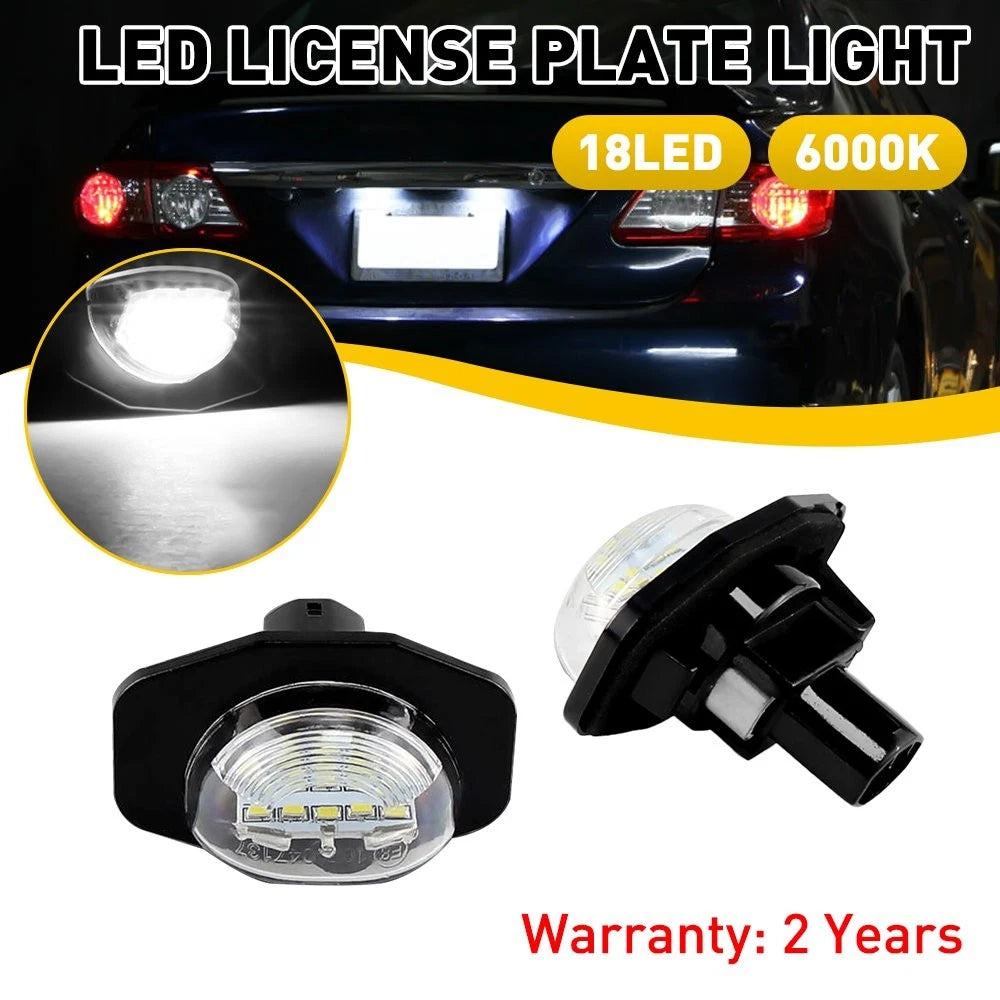 LED License Plate Light Lamp Set for Toyota Corolla (2009–2013)