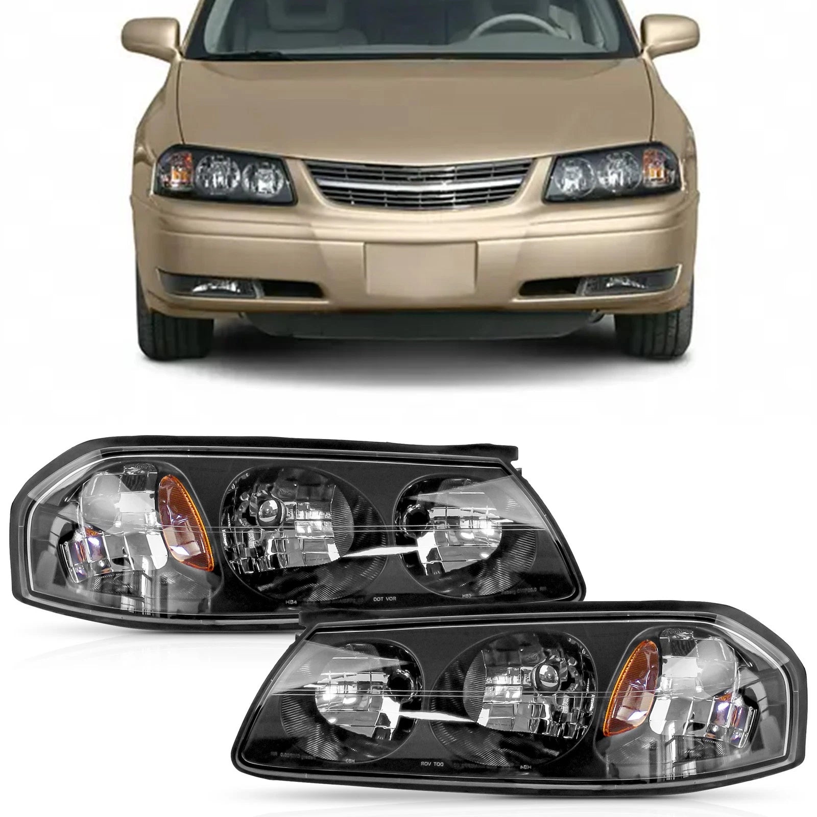 Headlights for Chevy Impala (2000–2005)