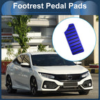 Footrest Pedal Cover for Honda Civic (2016–2024) Aluminum Alloy Blue