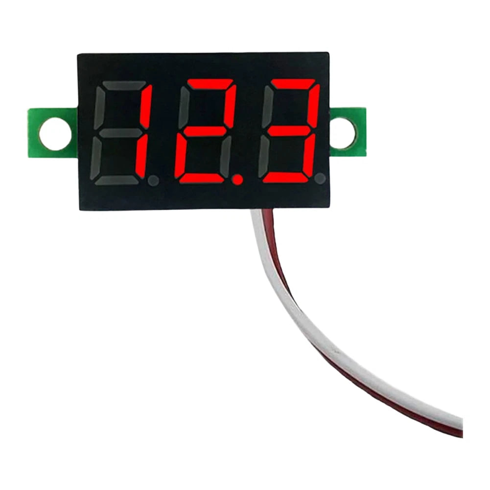 Digital Voltmeter for DC 5-30V (0.28 Inch, LED Readout)