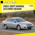 Set of 2 Interior Door Handles for Honda Accord (2003–2007) Chrome Black