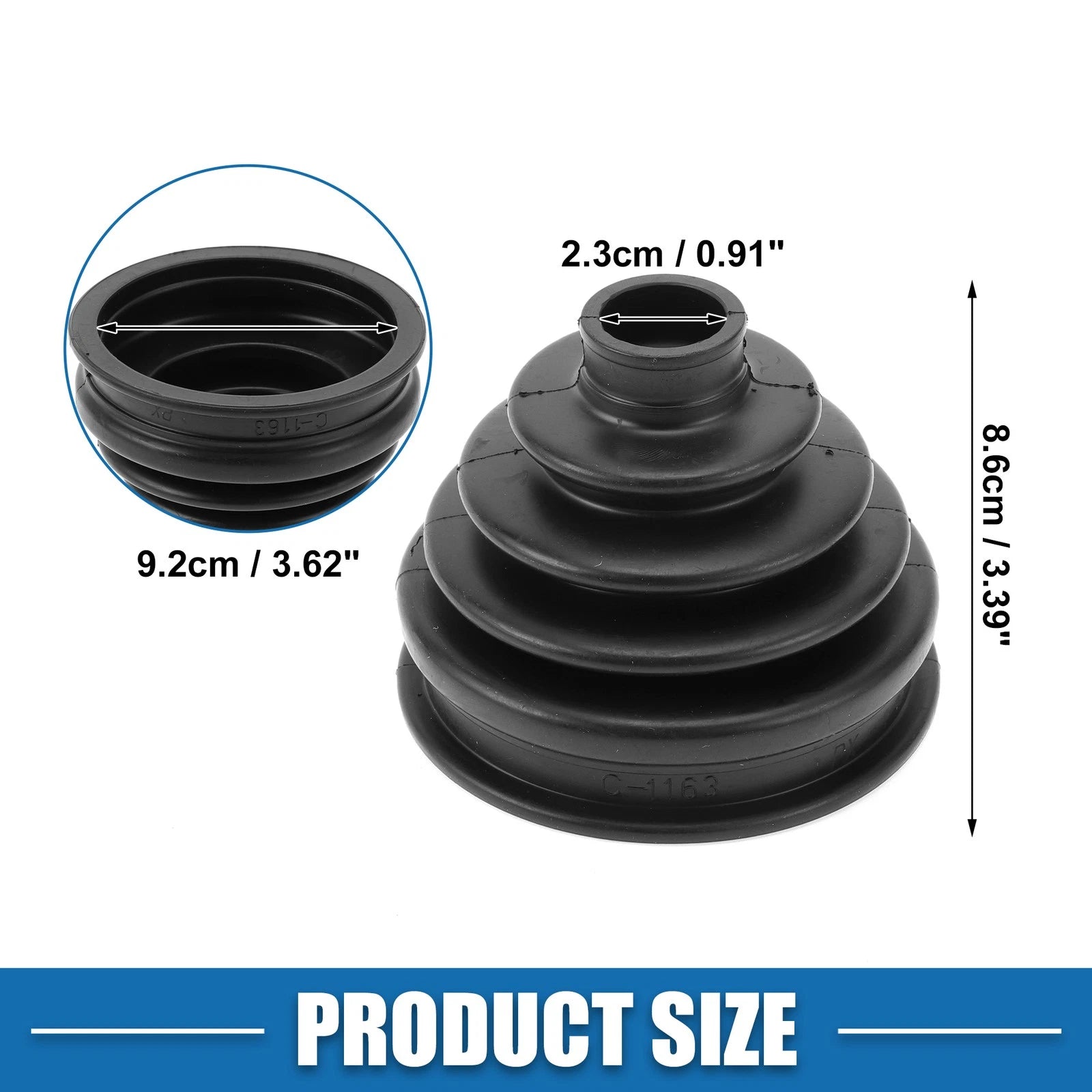 Outer CV Joint Boot Kit w/ Clamps for Volkswagen Passat (1998–2004)