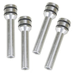 4 x Aluminium Door Latch Pin Covers for Car Interior - 49mm