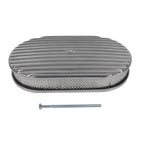 15" Oval Polished Aluminum Air Cleaner Filter for SBC BBC 350