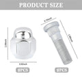 Wheel Stud Bolt Set for Hyundai Sonata, Santa Fe, Veloster, Kia Sportage (2006-2023)