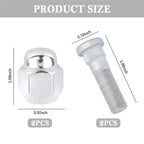 Wheel Stud Bolt Set for Hyundai Sonata, Santa Fe, Veloster, Kia Sportage (2006-2023)