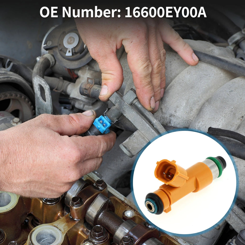 Fuel Injector No. 16600EY00A for Nissan 370Z (2009–2020) 1 Pc Yellow