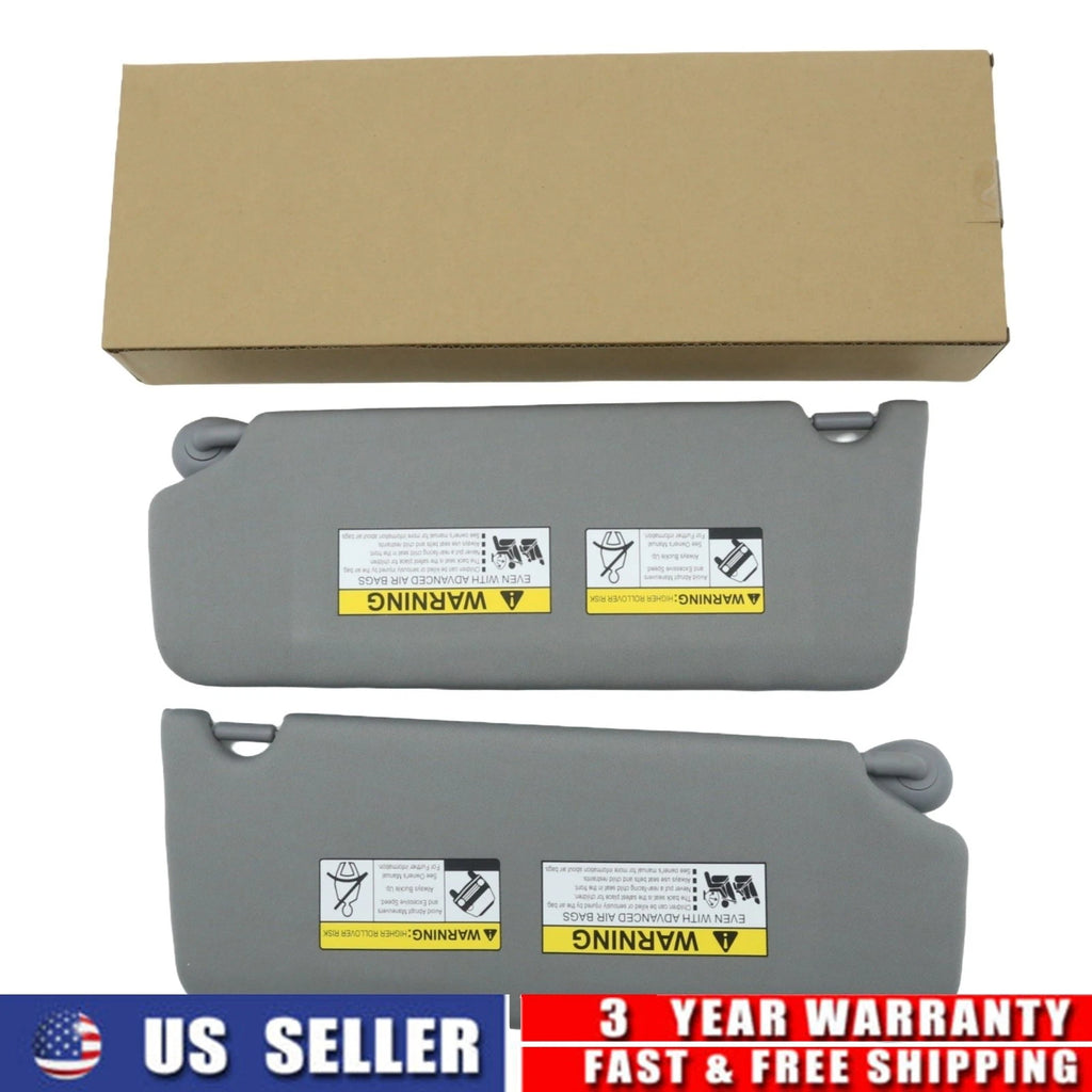 2X Gray Sun Visor LH RH for Honda Pilot (2016–2022) Elite Touring EX-L