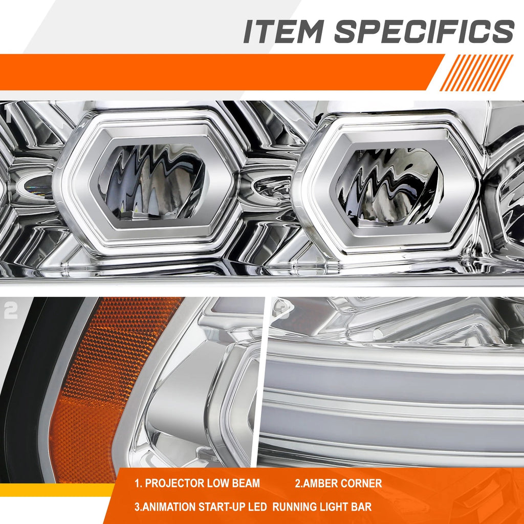 LED Sequential Projector Headlights for Ram 2500-5500 (2019–2024)
