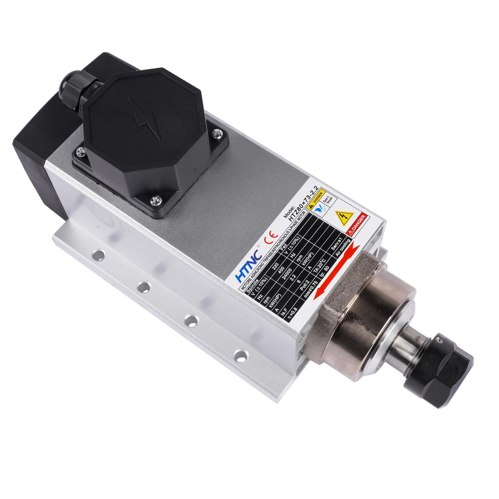 2.2KW Air Cooled Spindle Motor for CNC Milling (24000 RPM)