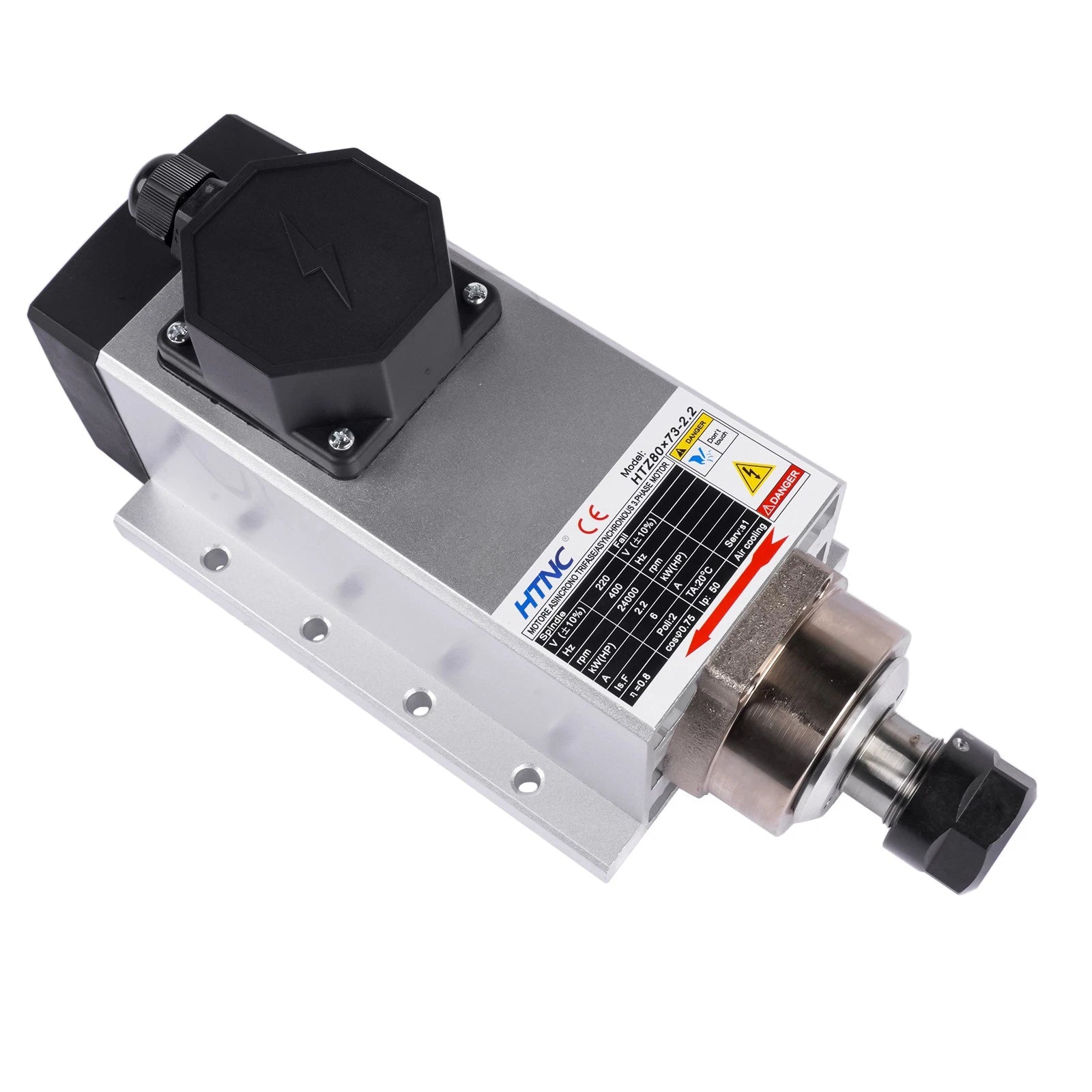 2.2KW Air Cooled Spindle Motor for CNC Milling (24000 RPM)