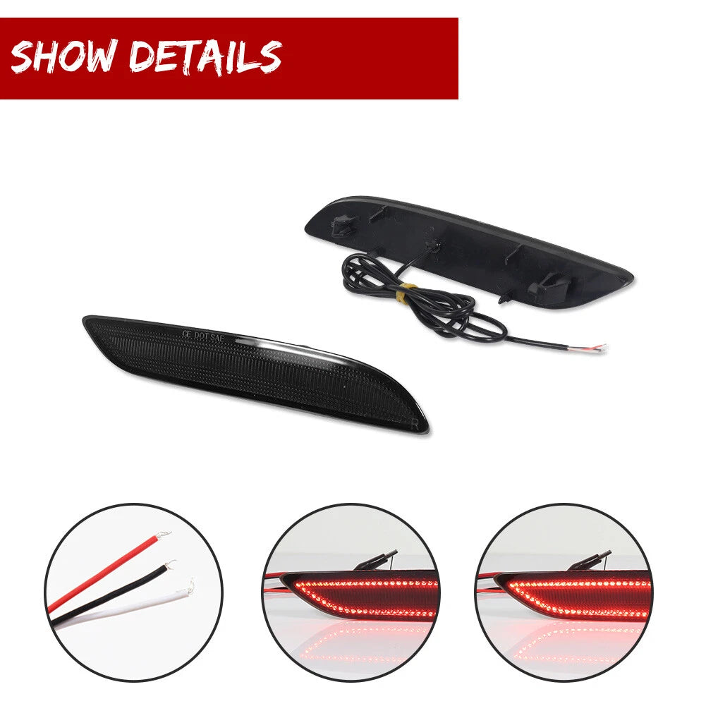 Set of 2 Smoke LED Tail Lights for Chrysler Pacifica (2017–2023)
