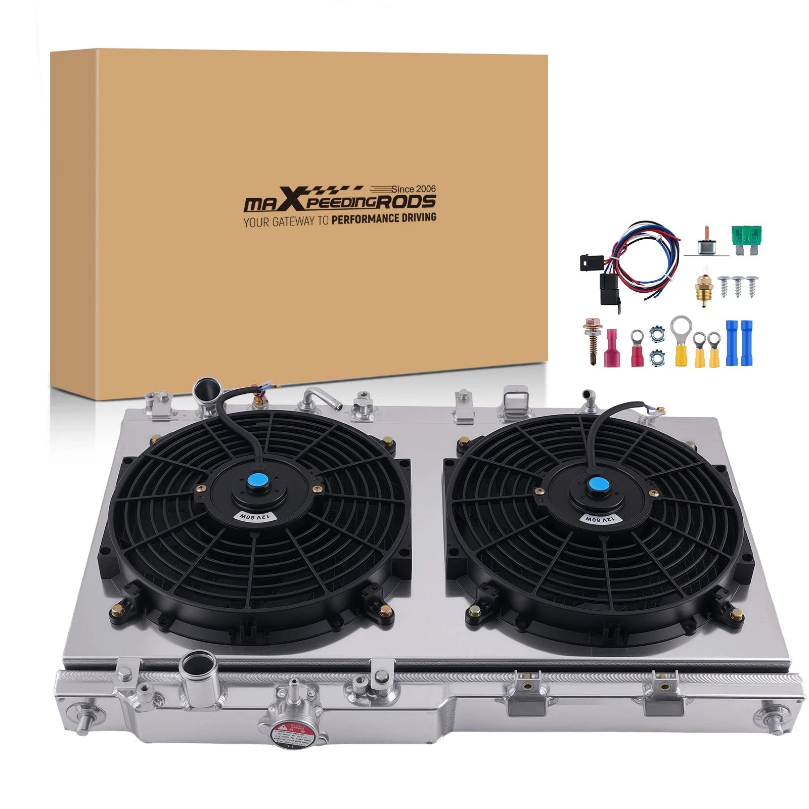 Aluminum Radiator w/Fan Shroud for Acura Integra GS LS RS GS-R (1994–2001)