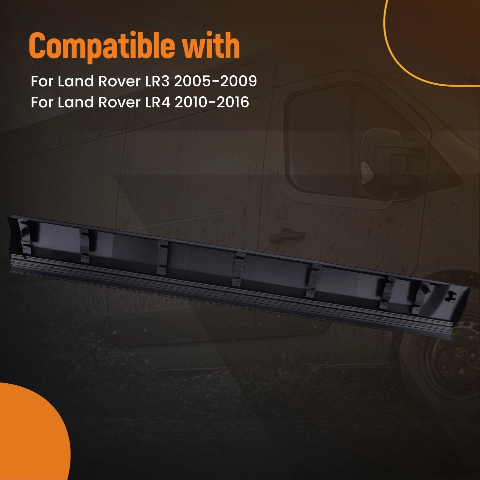 Front Left Door Molding for Land Rover LR3 LR4 (2005–2016) DGP000134PCL