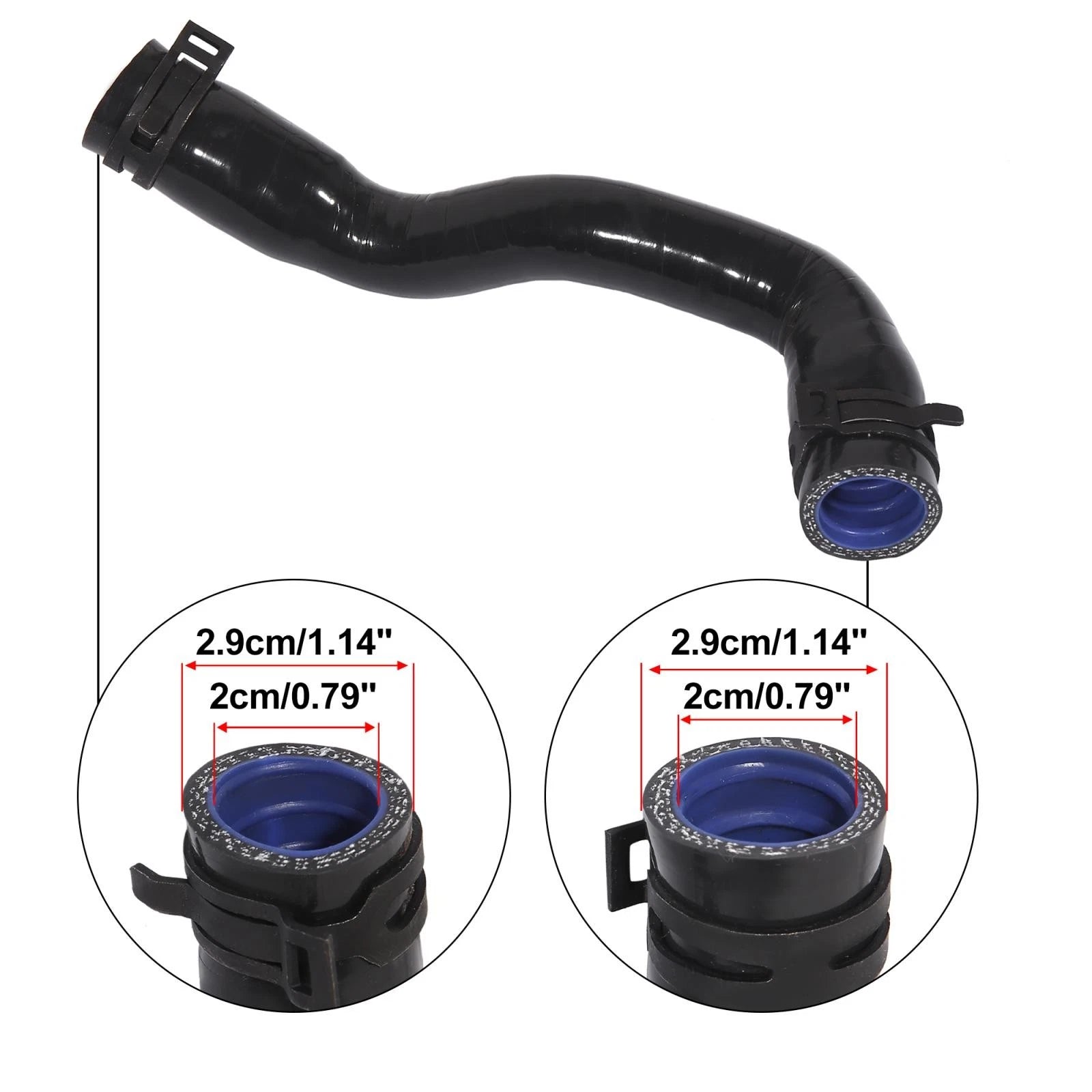 Turbocharger Intake Pipe Hose 2710901629 for Mercedes-Benz C200 (2010–2013) Rubber