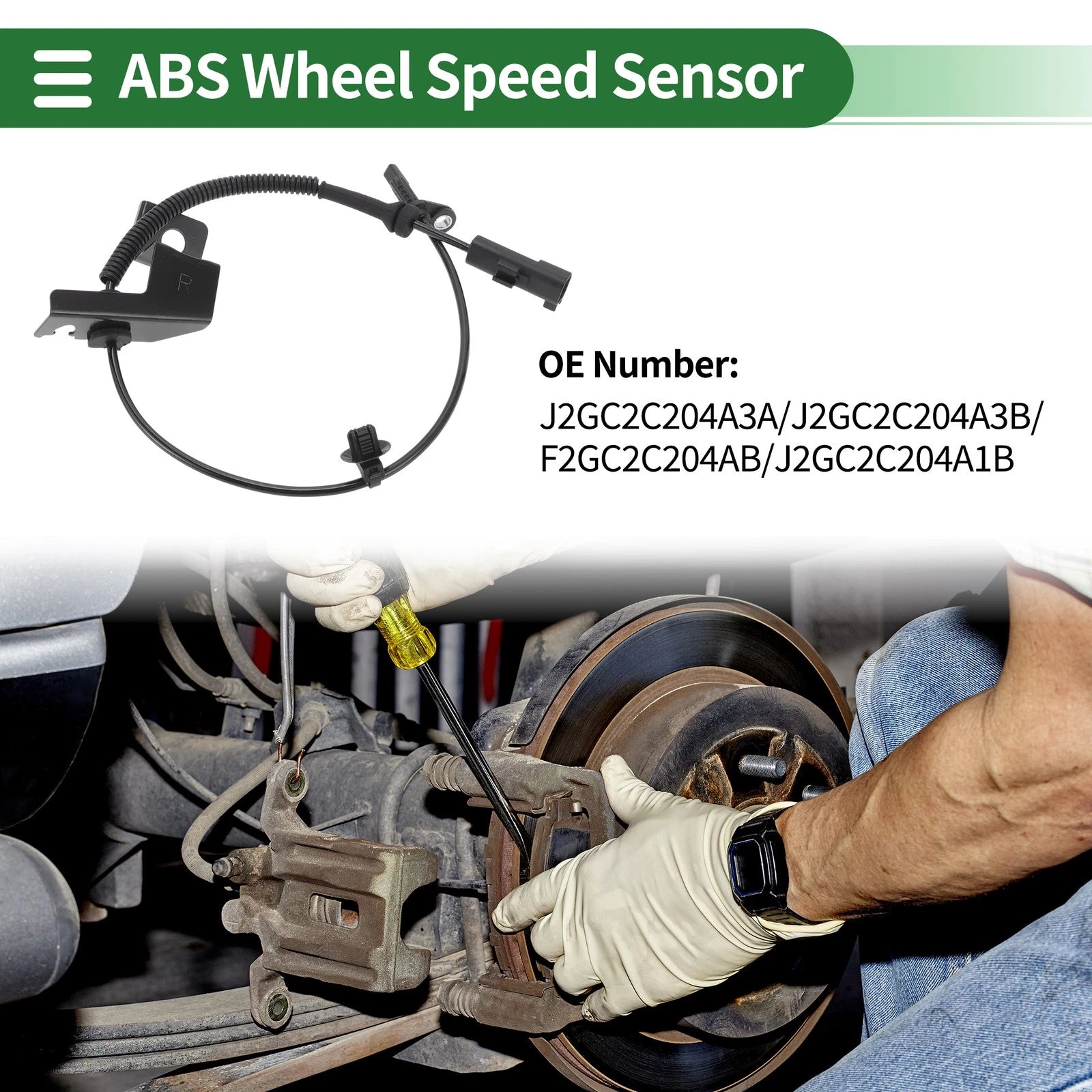 ABS Wheel Speed Sensor for Ford Edge (2007–2014) No.J2GC2C204A3A