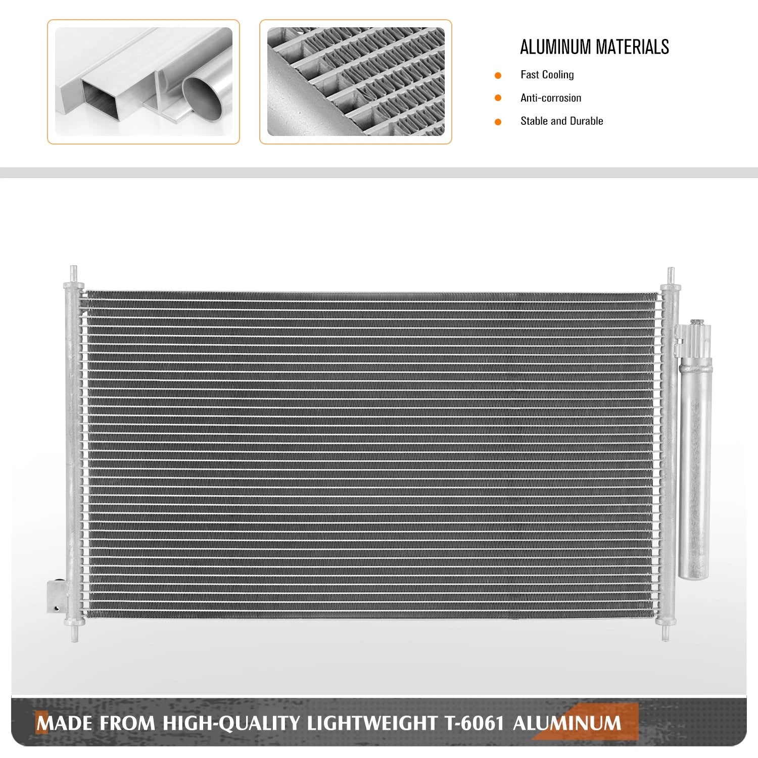 A/C Condenser for Acura ILX (2013–2016) Aluminum Core Replacement