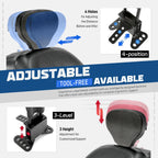 Adjustable Rider Backrest for Harley Touring Electra Street Glide (1988–2023)