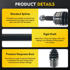CV Axle Shaft Assembly for Honda CR-V 2007–2014 Front Left