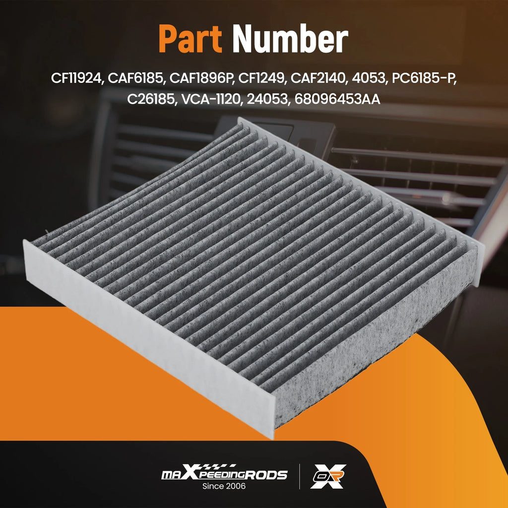 Activated Carbon Cabin Air Filter for Fiat Mobi (2017–2022) 68096453AA CAF6185