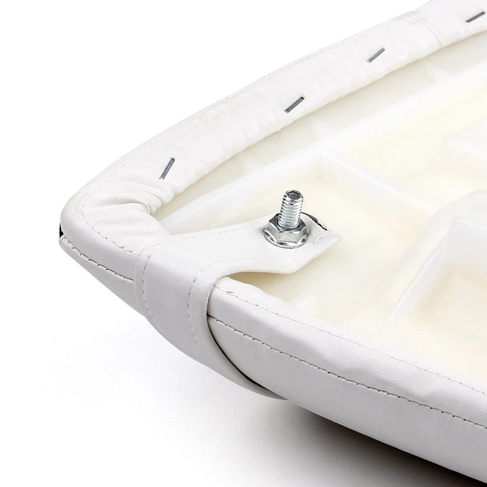 Leather Rear Pillion Seat for Honda CBR929R (2000–2001) White