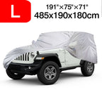 L Size Full SUV Car Cover for Jeep Wrangler (2018–2023) - UV Protection