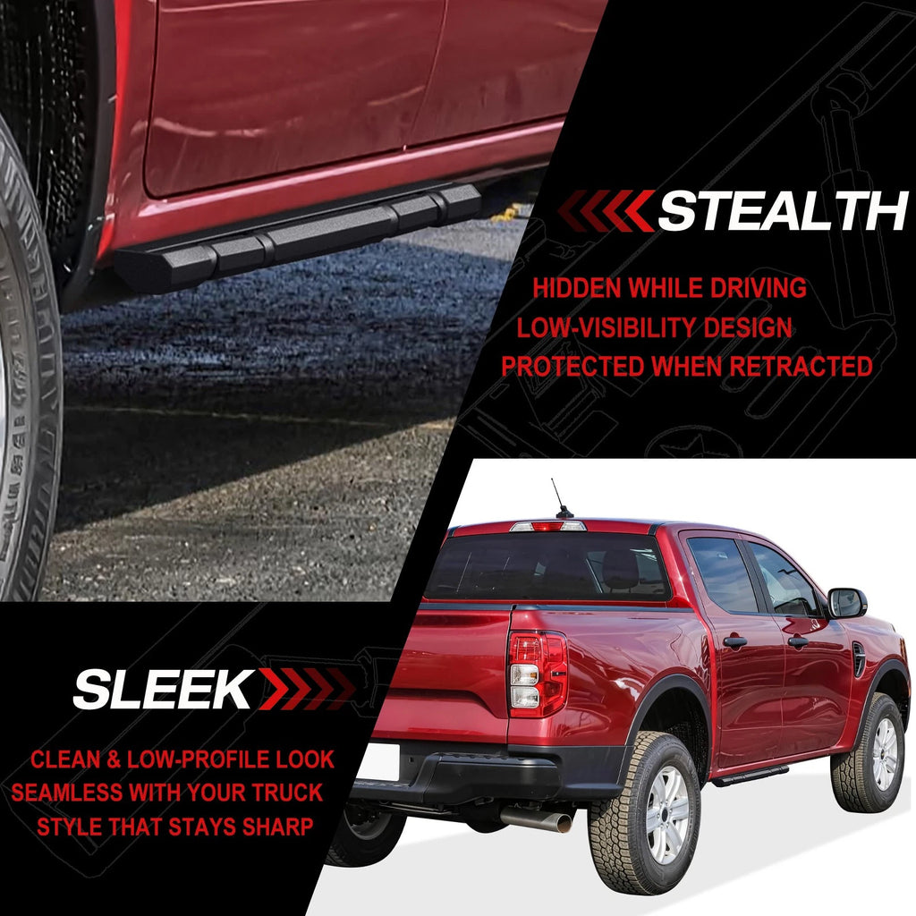 Power Running Boards for Ford Ranger SuperCrew Cab (2019-2026)