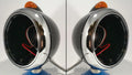 Headlight Bucket Set Front Pair Black Chrome with LED Amber for Honda Civic (2012–2016)