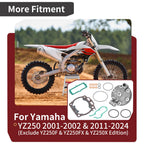 Cylinder Head & Top End Gasket Kit for Yamaha YZ250 (2001–2002, 2011–2024)