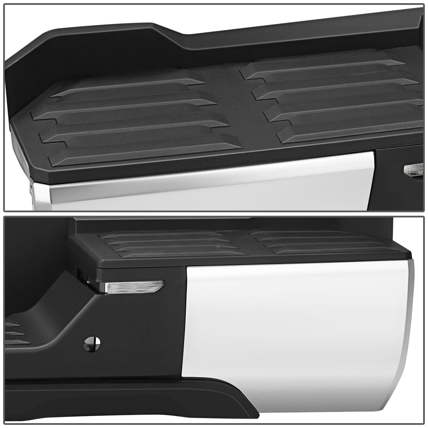 Chrome Rear Step Bumper for Toyota Tundra (2022–2026) w/Sensor Hole