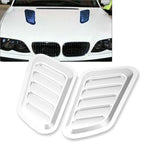 Silver Air Flow Intake Hood Scoop Vent Cover for Auto Car (No Year Specified)