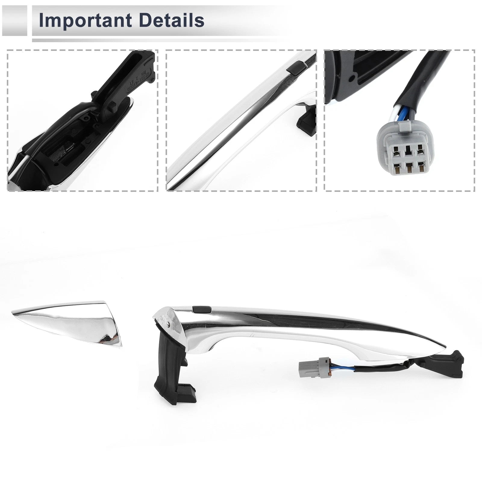 Front Right Door Handle for Hyundai Elantra (2011–2016) No. 826613X210