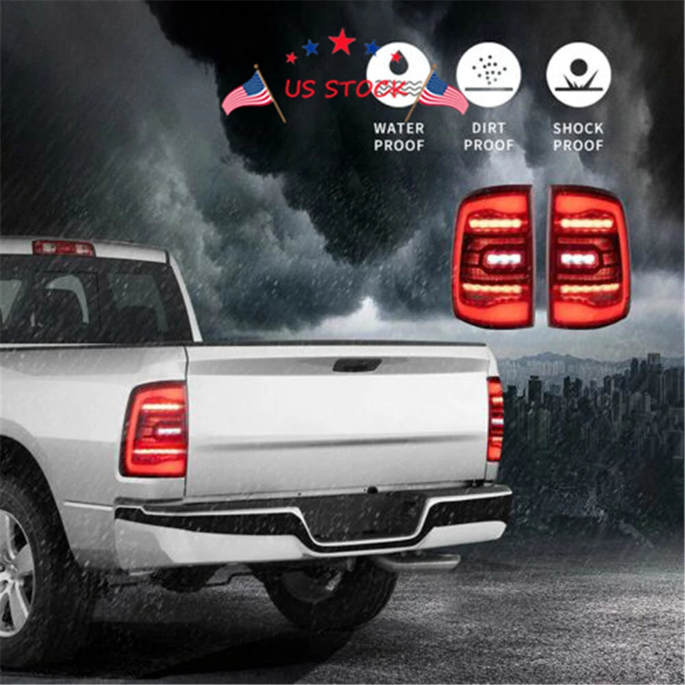 2X LED Tail Lights Assembly for Dodge Ram 1500/2500/3500 (2010-2018)