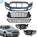 Headlight, Grille & Bumper Cover Kit for Ford Fusion (2013–2016)