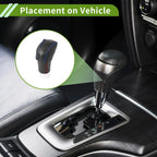Car Gear Shift Knob Cover for Lexus RX350 2023-2024 Black Microfiber Leather