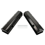 Tall Black Fabricated Valve Covers for Chevy SBC 350 (1969–1995)