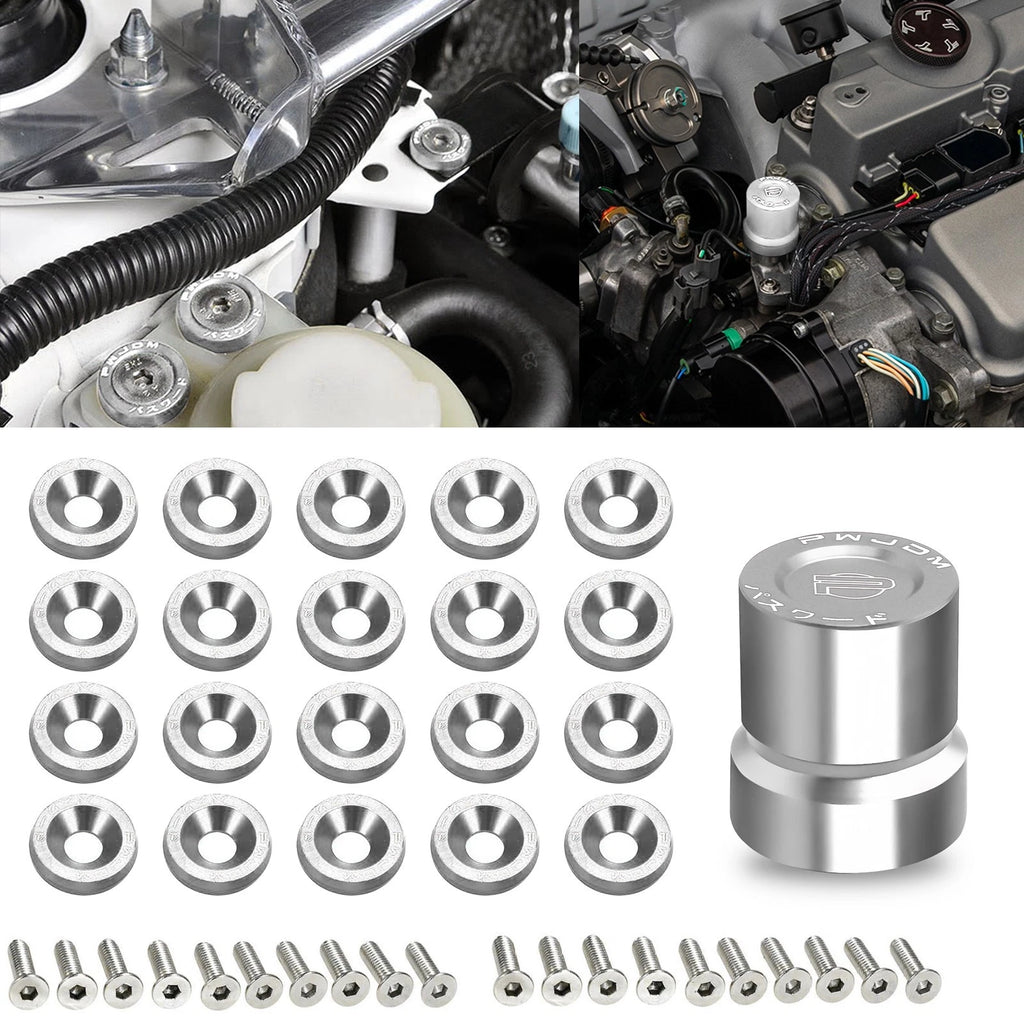 VTEC Solenoid Valve Cover Engine Bay Washer Kit for Honda (2006–2011)