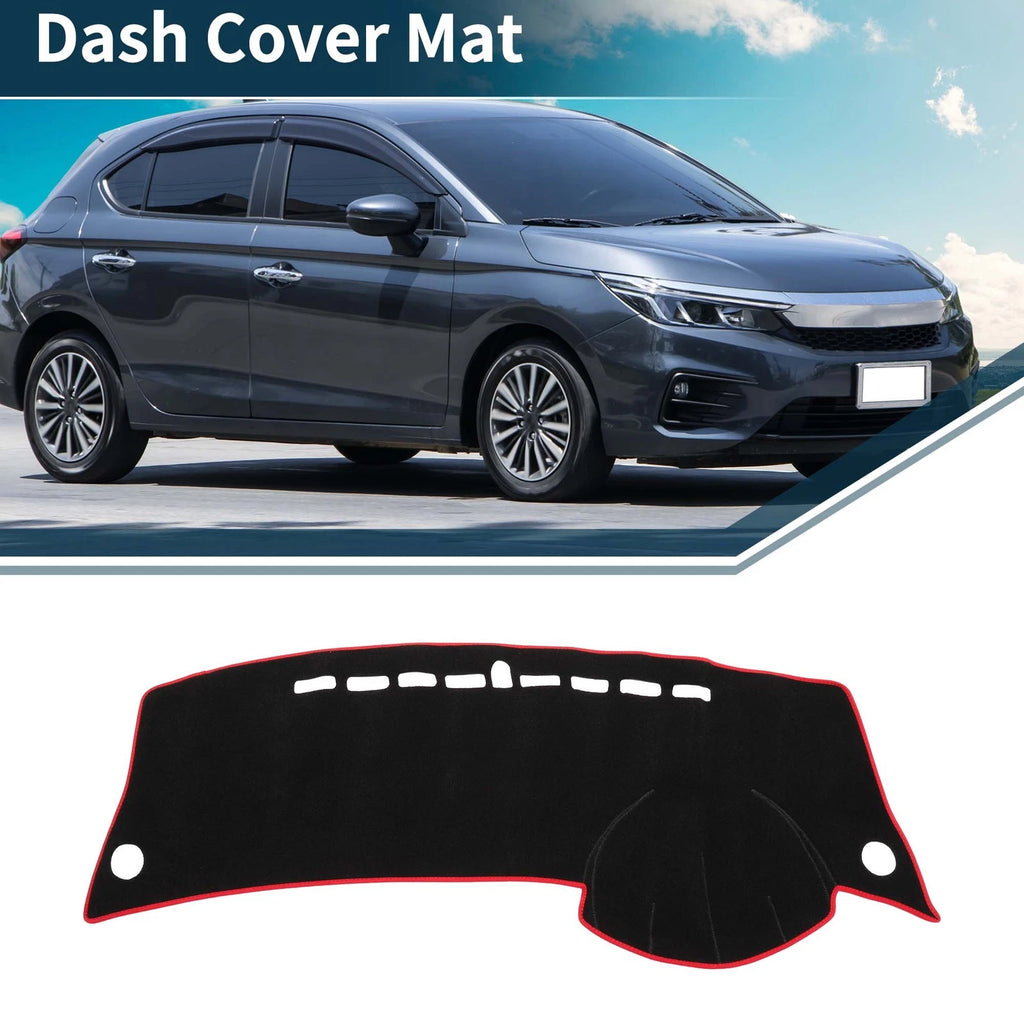 Dashboard Cover Mat for Honda City Grace (2008–2013) Black Red