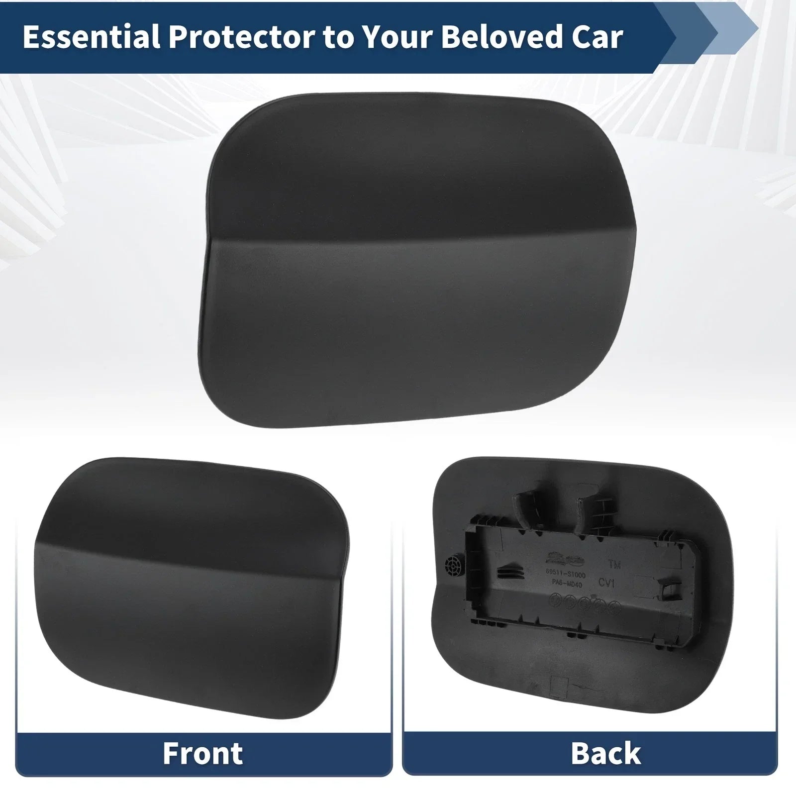 Fuel Tank Door for Hyundai Santa Fe 2019-2023 Gas Filler Door 2 x Covers