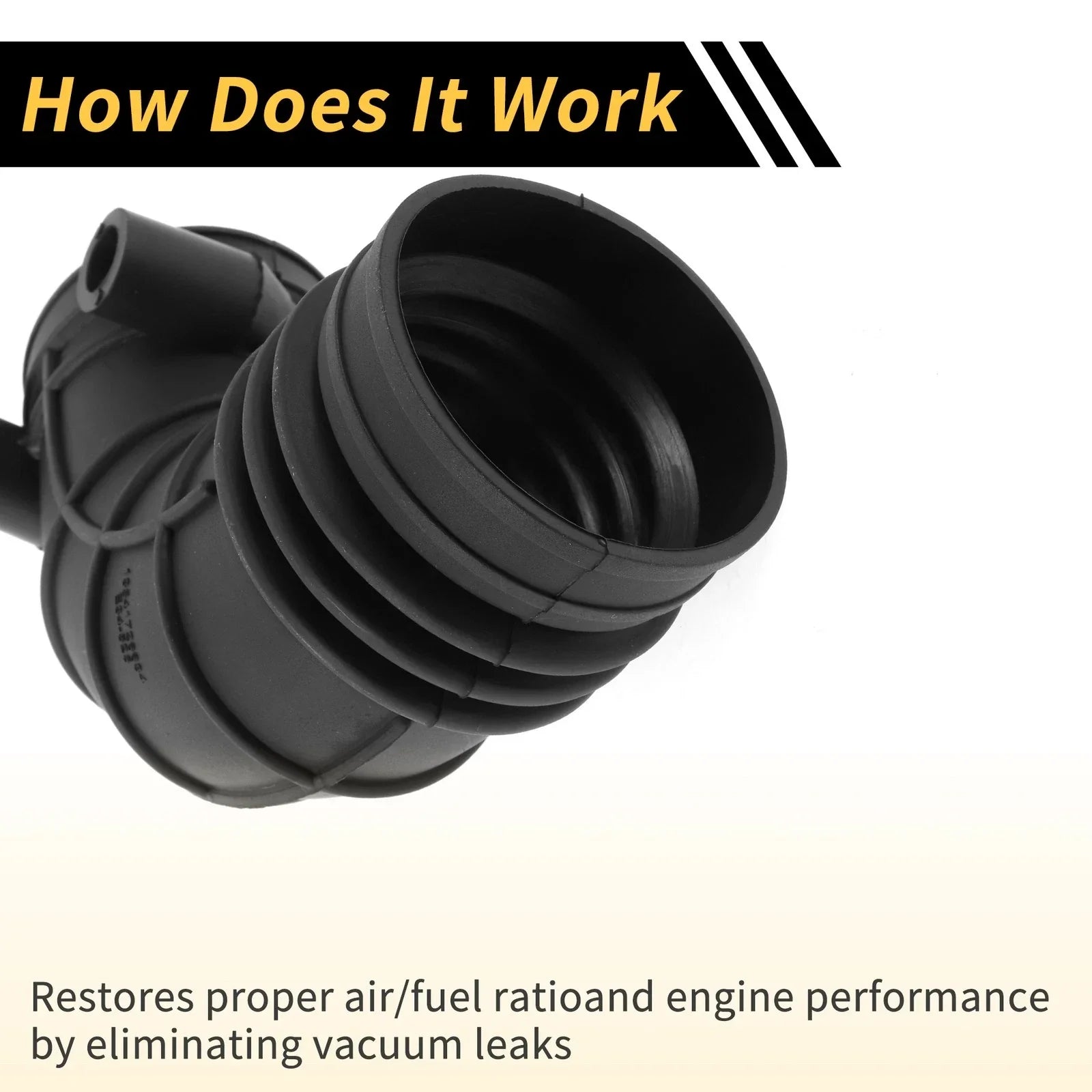 Air Intake Hose for BMW 5 (E34) 525 Rubber 1 Pc (1991-1996)