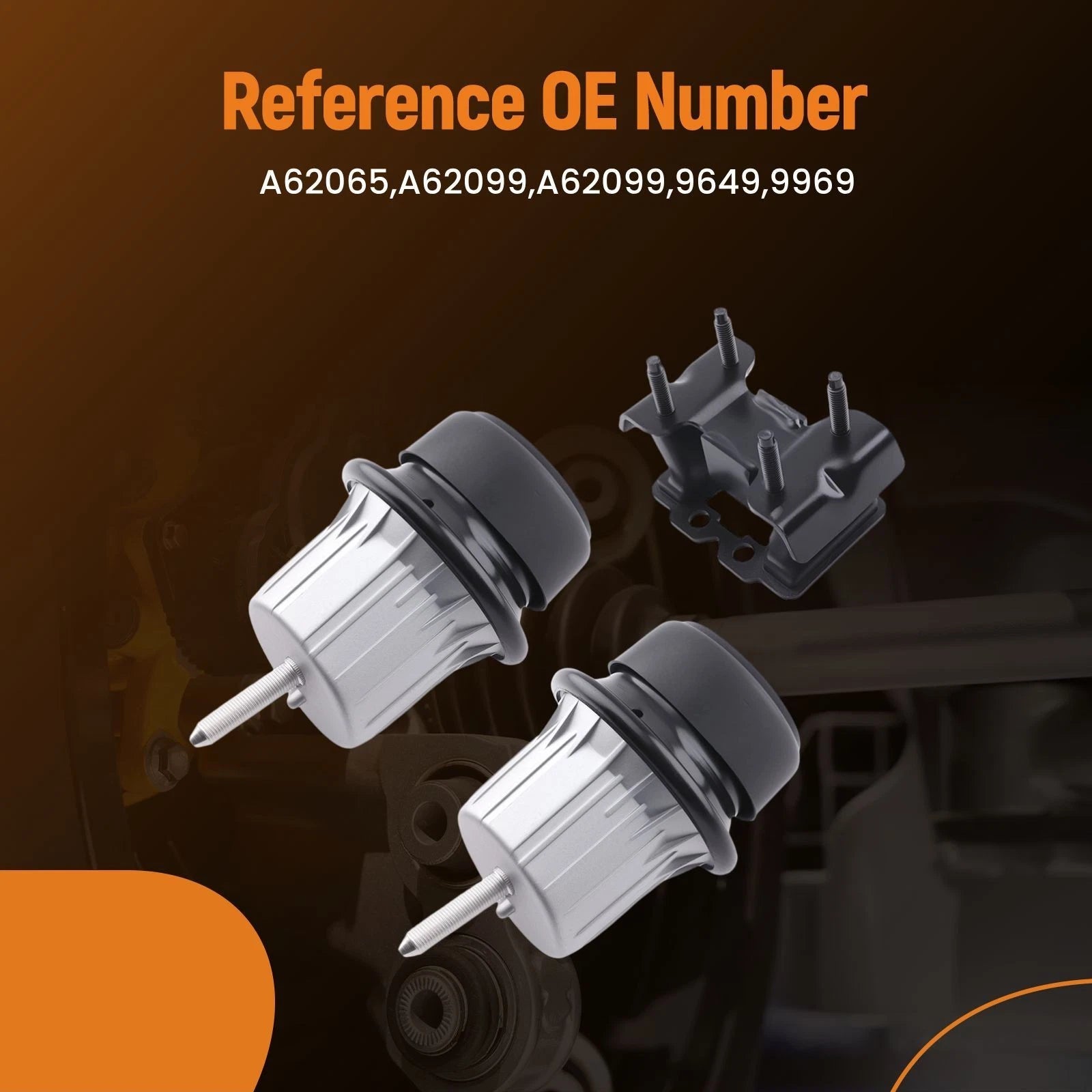 3X Engine Motor & Transmission Mount for Lexus GS300 GS350 IS250 IS350 (1998–2019)