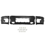 Black Steel Front Bumper Face Bar for Nissan Titan (2004–2015) w/Fog Light Holes