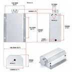 2L Alloy Water Coolant Overflow Tank Reservoir with Aluminum Cap