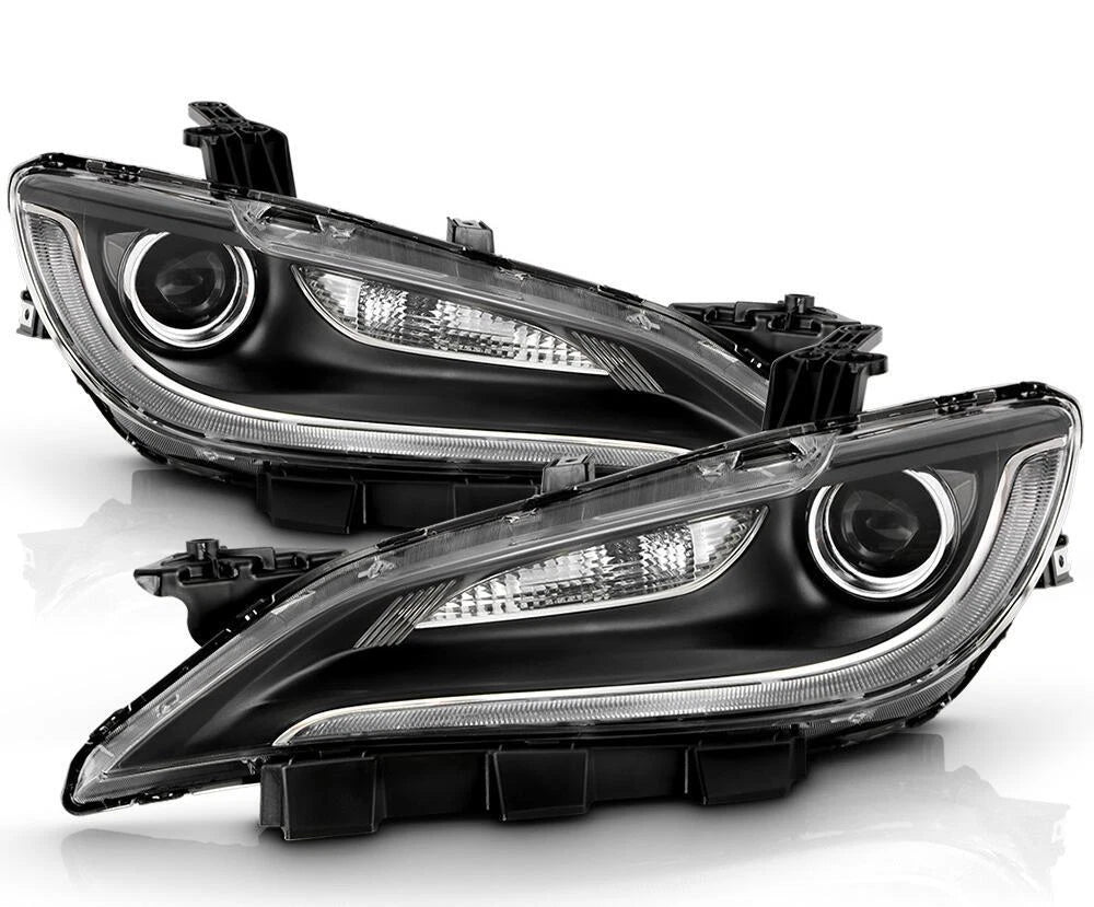 Pair of Halogen Headlights with LED DRL for Chrysler 200 (2015–2017)