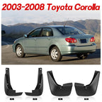 Set of 4 Mudguards Splash Guards for Toyota Corolla (2002–2008)