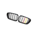 Gloss Black Dual Line Grille for BMW 3 E46 M3 Coupe (1998–2002)